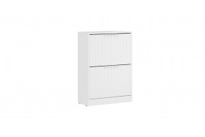 Тумба для обуви Хилтон Исп.2 Белый снег, Белый матовый