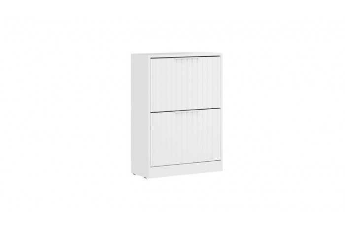 Тумба для обуви «Хилтон» Исп.2 - 303.012.000 Белый снег, Белый матовый