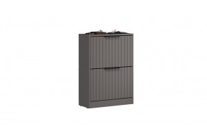 Тумба для обуви Хилтон Исп.2 Серый графит, Графит матовый