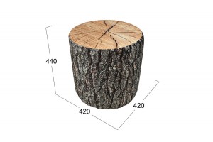 Пуф Грей тип 1 Серый с рисунком