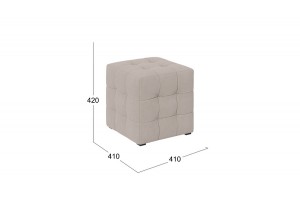 Пуф Тип 1 Велюр Мокко светлый