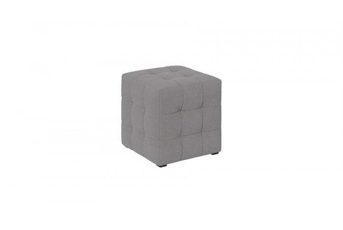 Пуф Тип 1 Велюр Светло-серый