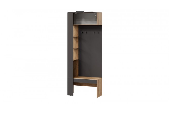 Секция комбинированная «Асти» Дуб крафт золотой/Антрацит