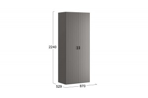 Шкаф для одежды Тиффани Базальт, Грей софт