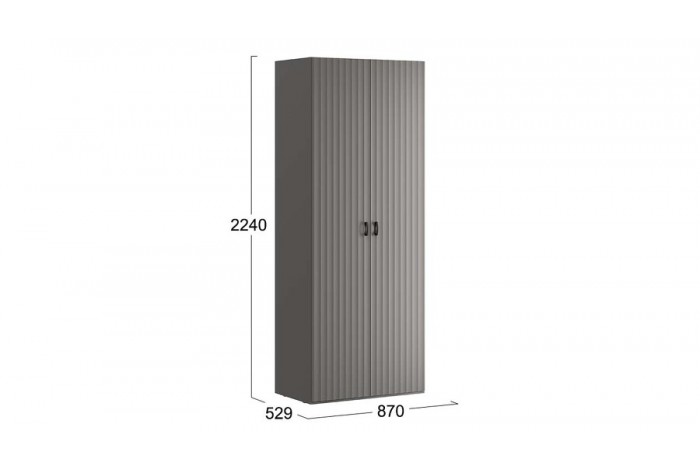 Шкаф для одежды «Тиффани» - 407.001.000 Базальт, Грей софт