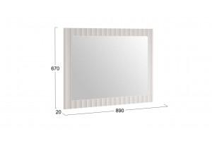 Зеркало навесное Тиффани Исп.2.3 - 307.001.000 Кашемир матовый