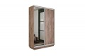 Шкаф-купе 2-х дверный «Румер-2» 1200 - СШК 3.120.60-11.13 Дуб Крафт Табачный (Глухой/Зеркало)