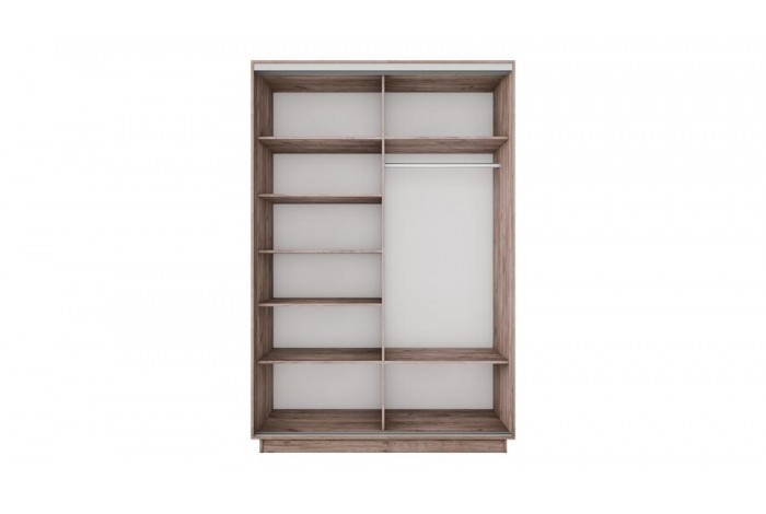 Шкаф-купе 2-х дверный «Румер-2» 1200 - СШК 3.120.60-11.13 Дуб Крафт Табачный (Глухой/Зеркало)