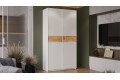 Шкаф-купе с 2 глухими дверями «Оскар Скания» 1200 Ручка белая, Белый снег, Дуб тортугга (Глухой/Глухой)