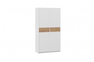 Шкаф-купе с 2 глухими дверями Оскар Скания 1200 Ручка белая, Белый снег, Дуб тортугга (Глухой/Глухой)