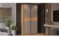 Шкаф-купе с 2 глухими дверями «Оскар Скания» 1200 Ручка черная, Дуб Крафт золотой, Кашемир, Дуб тортугга (Глухой/Глухой)