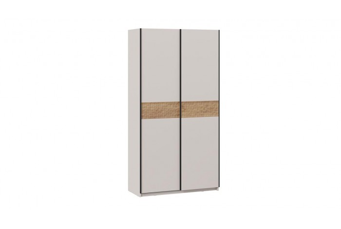 Шкаф-купе с 2 глухими дверями «Оскар Скания» 1200 Ручка черная, Кашемир, Дуб тортугга (Глухой/Глухой)