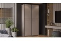 Шкаф-купе с 2 глухими дверями «Оскар Скания» 1200 Ручка черная, Кашемир, Кашемир сатин (Глухой/Глухой)