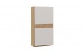 Шкаф-купе с 2 глухими дверями «Оскар Скания» 1200 Ручка серебро, Дуб Крафт золотой, Кашемир, Дуб тортугга (Глухой/Глухой)
