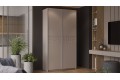 Шкаф-купе с 2 глухими дверями «Оскар Скания» 1200 Ручка серебро, Кашемир, Кашемир сатин (Глухой/Глухой)