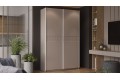 Шкаф-купе с 2 глухими дверями «Оскар Скания» 1400 Ручка белая, Кашемир, Кашемир сатин (Глухой/Глухой)