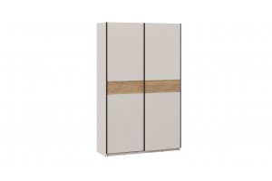 Шкаф-купе с 2 глухими дверями Оскар Скания 1400 Ручка черная, Кашемир, Дуб тортугга (Глухой/Глухой)