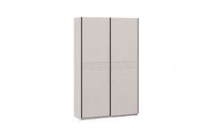 Шкаф-купе с 2 глухими дверями Оскар Скания 1400 Ручка черная, Кашемир, Кашемир сатин (Глухой/Глухой)