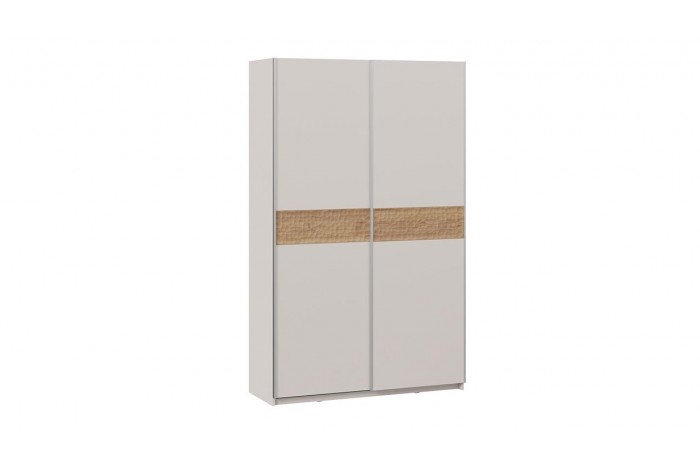 Шкаф-купе с 2 глухими дверями «Оскар Скания» 1400 Ручка серебро, Кашемир, Дуб тортугга (Глухой/Глухой)