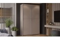 Шкаф-купе с 2 глухими дверями «Оскар Скания» 1400 Ручка серебро, Кашемир, Кашемир сатин (Глухой/Глухой)