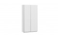 Шкаф-купе с 2 глухими дверями «Оскар Тиффани» 1200 Ручка белая, Белый снег, Белый софт (Глухой/Глухой)