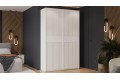 Шкаф-купе с 2 глухими дверями «Оскар Хилтон» 1400 Ручка белая, Белый снег, Белый матовый (Глухой/Глухой)