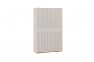 Шкаф-купе с 2 глухими дверями Оскар Хилтон 1400 Ручка белая, Кашемир, Кашемир сатин (Глухой/Глухой)