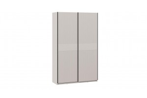 Шкаф-купе с 2 глухими дверями Оскар Хилтон 1400 Ручка черная, Кашемир, Кашемир сатин (Глухой/Глухой)