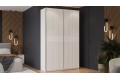 Шкаф-купе с 2 глухими дверями «Оскар Хилтон» 1400 Ручка серебро, Белый снег, Белый матовый (Глухой/Глухой)