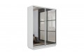 Шкаф-купе 2-х дверный «Румер-2» 1400 - СШК 3.140.70-13.13 Белый снег (Зеркало/Зеркало)
