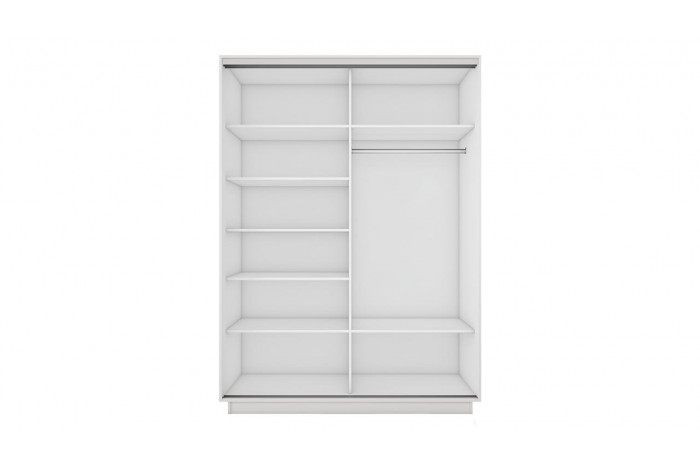 Шкаф-купе 2-х дверный «Румер-2» 1400 - СШК 3.140.70-13.13 Белый снег (Зеркало/Зеркало)