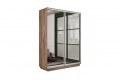 Шкаф-купе 2-х дверный «Румер-2» 1400 - СШК 3.140.70-13.13 Дуб Крафт Табачный (Зеркало/Зеркало)