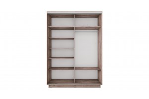 Шкаф-купе 2-х дверный Румер-2 1400 Дуб Крафт Табачный (Зеркало/Зеркало)