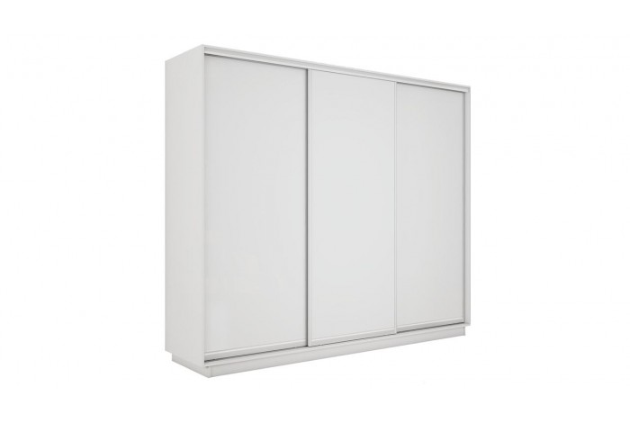 Шкаф-купе 3-х дверный «Румер-2» 2100 - СШК 3.210.70-11.11.11 Белый снег (Глухой/Глухой/Глухой)