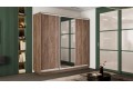 Шкаф-купе 3-х дверный «Румер-2» 2100 - СШК 3.210.70-11.13.11 Дуб Крафт Табачный (Глухой/Зеркало/Глухой)