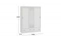 Шкаф-купе «Квинт» Белый