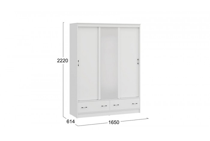 Шкаф-купе «Квинт» Белый