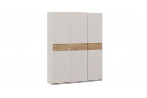 Шкаф-купе с 3 глухими дверями Оскар Скания 1800 Ручка белая, Кашемир, Дуб тортугга (Глухой/Глухой/Глухой)