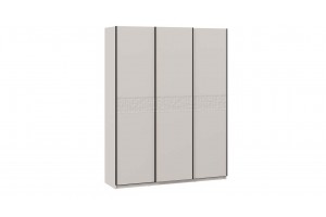 Шкаф-купе с 3 глухими дверями Оскар Скания 1800 Ручка черная, Кашемир, Кашемир сатин (Глухой/Глухой/Глухой)