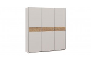Шкаф-купе с 3 глухими дверями Оскар Скания 2100 Ручка серебро, Кашемир, Дуб тортугга (Глухой/Глухой/Глухой)