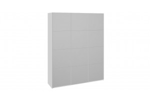 Шкаф-купе 3-х дверный Траст 1800 Белый снег (Зеркало/Зеркало/Зеркало)