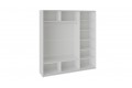 Шкаф-купе 3-х дверный «Траст» 2100 - СШК 2.210.70-15.13.15  Белый снег, Белый глянец (Стекло/Зеркало/Стекло)