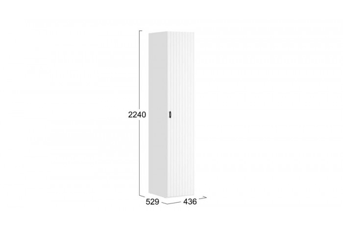 Шкаф для белья «Тиффани» - 407.005.000 Белый Жемчуг, Белый софт
