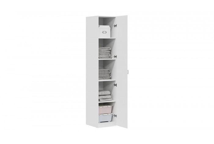 Шкаф для белья «Тиффани» - 407.005.000 Белый Жемчуг, Белый софт