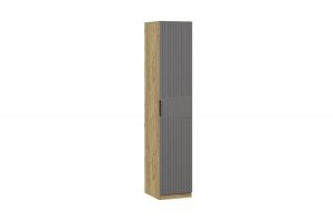 Шкаф для белья Хилтон Дуб Крафт золотой, Графит матовый