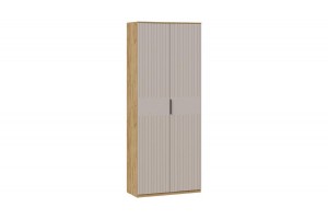 Шкаф комбинированный с 2 дверями Хилтон Исп.2 Дуб Крафт золотой, Мокко матовый