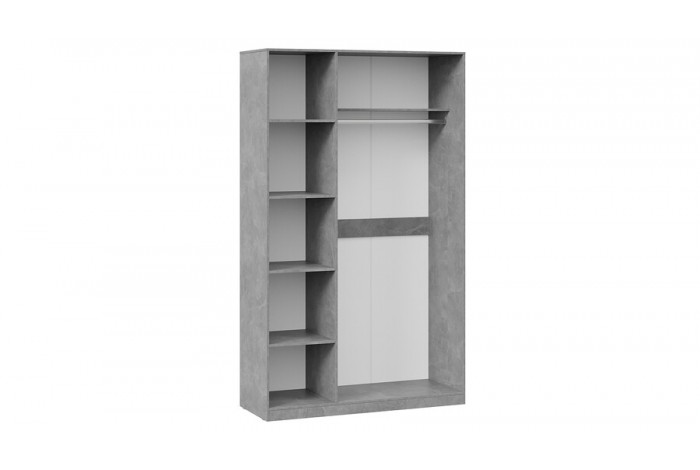 Шкаф комбинированный «Хилтон» - 402.003.000 Ателье светлый, Белый матовый