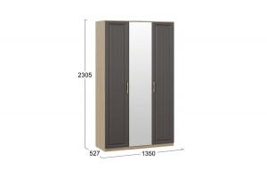 Шкаф комбинированный Сэнди Вяз благородный, Серый вулкан