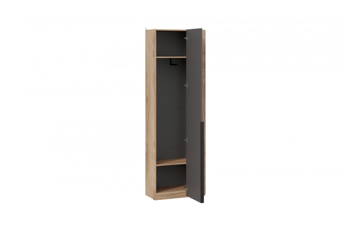 Шкаф угловой «Порто» (366) с 1 глухой дверью - СМ-393.07.231 Яблоня Беллуно, Графит софт