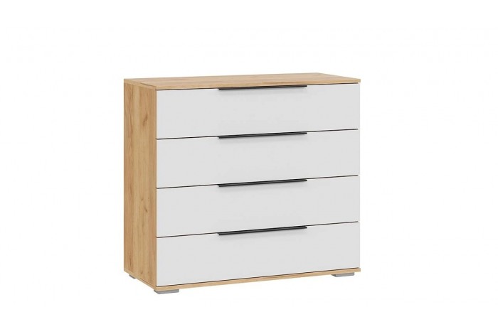 Спальный гарнитур Джоли №1 Дуб Крафт золотой, Белый матовый, Велюр Confetti Smoke